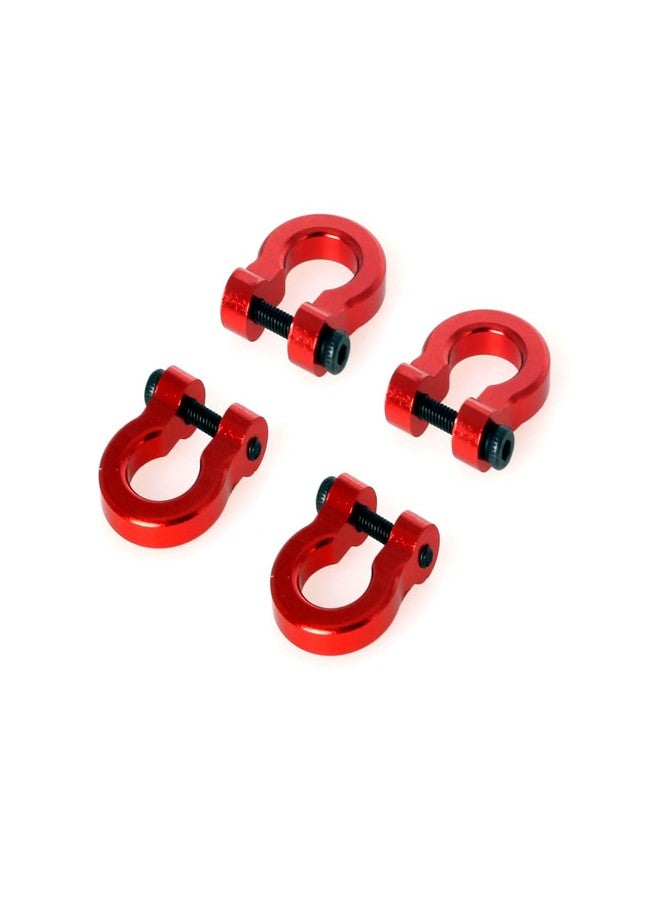 LCX مجموعة قطع غيار وإكسسوارات ترقيات من الألومنيوم لسيارة LCX 1/10 RC Crawler Car، مكونة من 4 قطع، متوافقة مع TRX4 وTRX6 وSCX10 II وSCX10 III وSCX10 PRO من الجيل السابع والثامن والتاسع (أحمر - CNC). - Image 3
